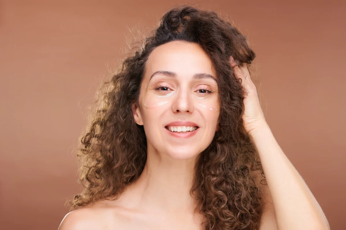 Une femme avec les cheveux bouclés